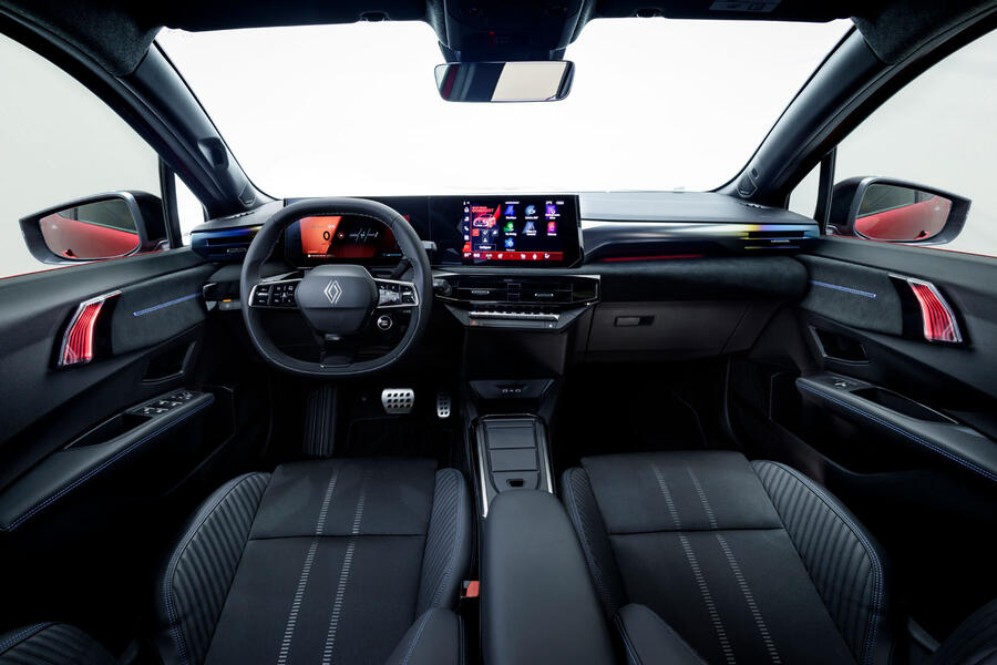 Inside the 2027 Renault Clio, fitted with dual 10.1-inch screens and improved boot space for everyday use.