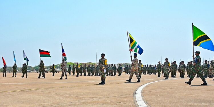 SADC troops at Blue Lugwasho exercise – Soldiers from eight SADC member states take part in Exercise Blue Lugwasho in Lusaka, Zambia