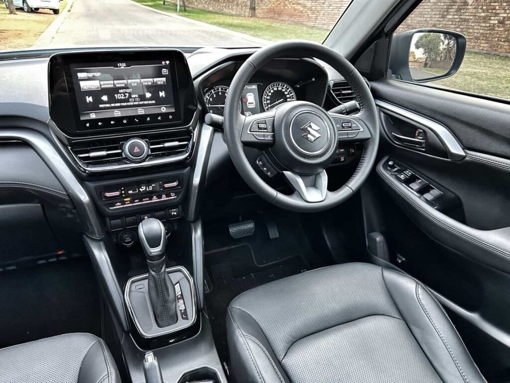 The cabin features black leatherette trim. Picture: Jaco van der Merwe