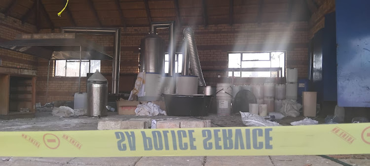 The abandoned farm in Mpumalanga where police uncovered a R350 million crystal meth lab.