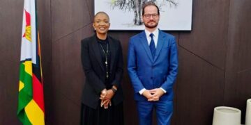 Minister of Tourism Barbara Rwodzi meets French Ambassador Paul-Bertrand Barets in Harare to discuss strengthening tourism cooperation between Zimbabwe and France.