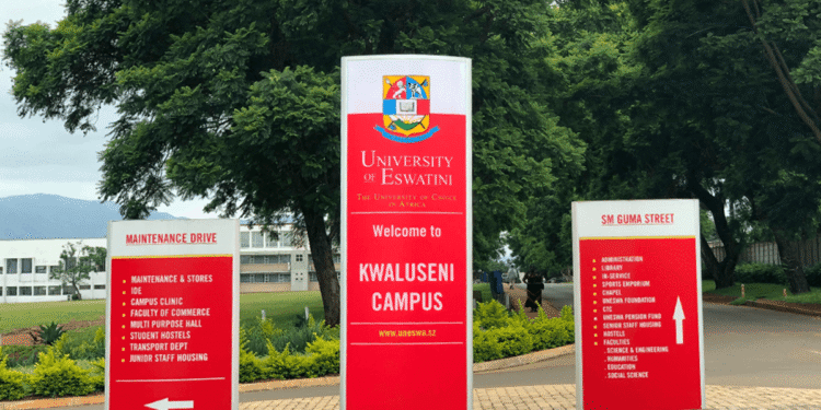 UNESWA Kwaluseni Campus entrance. Pic, UNESWA