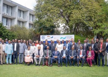 Delegates and experts at the 11th SADC Multi-Stakeholder Water Dialogue in Maseru, Lesotho, gathered for a group photo during the two-day event.