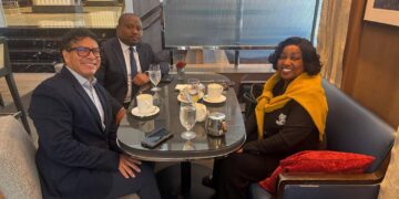 Minister Savannah Maziya and First Secretary Mavuso meet Global AI CEO Richard Rothenberg in New York to discuss AI policy and investment opportunities for Eswatini