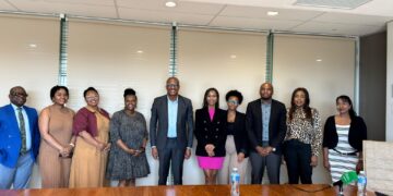 Deputy Minister in the Presidency, Kenny Morolong, meets with TikTok executives at the GCIS Tshedimosetso House in Hatfield, South Africa