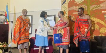: ICT Minister Savannah Maziya with officials during International Archives Day celebrations. Photo by The Ministry of ICT.