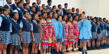 Young girls attending the International Day of the Girl Child event in Siteki showcase resilience and leadership, celebrating their potential and future opportunities.