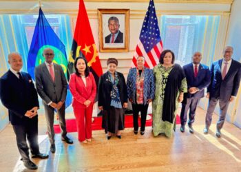 Deputy Executive Secretary Ms. Angèle Makombo N’tumba with SADC Member State Ambassadors during the Washington, D.C. diplomatic meeting. Photo by SADC Secretariat