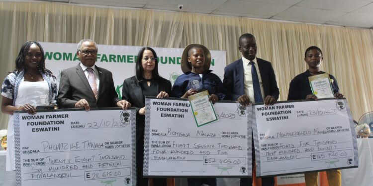 The top 3 Youth Farmers of the Year 2025