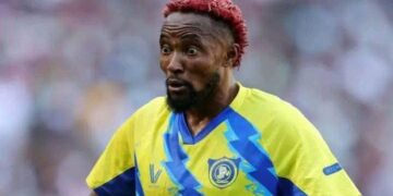 St. Eloi Lupopo midfielder, Dieumerci Mukoko Amale. | Pic, Facebook