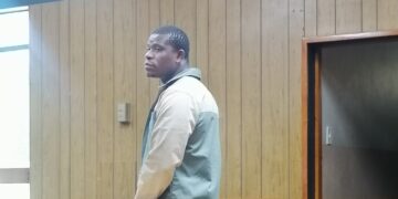 Sicelo Nkosinathi Mnisi appeared in the Mbabane Magistrate’s Court on charges of malicious damage to property. Pic, Sithembiso Sihlongonyane