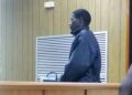 Nkosinathi Mandeku Maseko during his appearance at the Mbabane Magistrates Court. Pic, Sithembiso Sihlongonyane