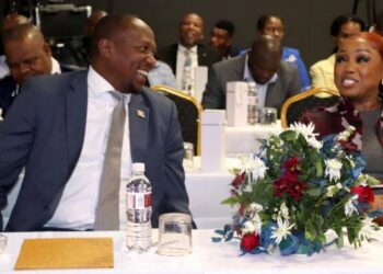 Prime Minister Russell Dlamini and Minister of ICT Savannah Maziya at the launch of the cybersecurity campaign. | Pics, Eswatini Gov/Facebook