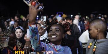 Festival goers enjoying performances and the vibrant atmosphere at the previous edition of the MTN Bushfire Festival.