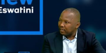 Screengrab from the in-studio interview with Vuli Simelane, CEO of the Uneswa Endowment Fund.