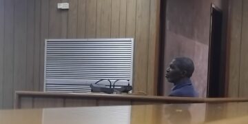 Apostolic Evangelical Church pastor Joseph Dlamini appears in the Mbabane Magistrates Court, where he faces a charge of assault common following an altercation at Mbuluzi A.E.C. Church. Photo by Sithembiso Sihlongonyane