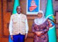 Former Botswana President Mokgweetsi Masisi meets Tanzanian President Samia Suluhu Hassan during the AU Election Observation Mission in Dar es Salaam.