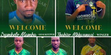 Ubombo Sugar FC’s 2025 recruits ready to take on the season. From Neliso Myeni to Lipho and Themba Gamedze, the new squad brings fresh talent and energy to the club
