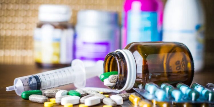 A picture of medical drugs.