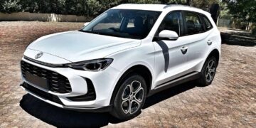 The MG ZS Pro clad in York White paintwork. Picture: Jaco van der Merwe