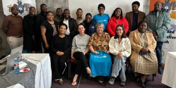 Officials from the Ministry of Health with representatives from WHO, UNICEF, UNFPA and UNAIDS during the four-day technical workshop on Eswatini’s Path to Triple Elimination. Photo by Ministry of Health