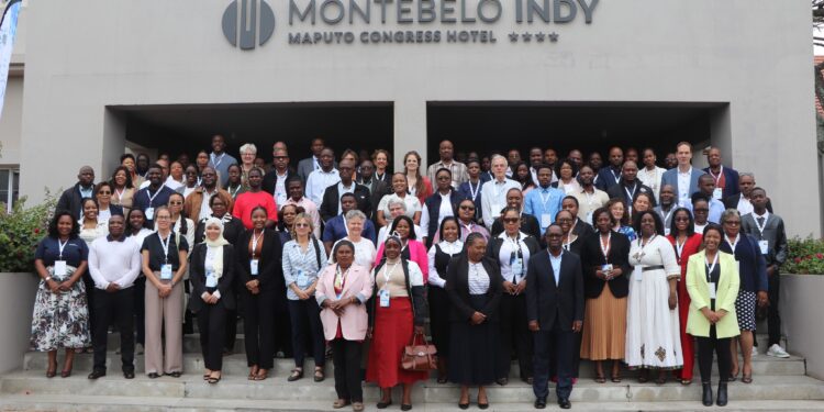 INMACOM Executive Secretary Sindy Mthimkhulu with youth and women leaders at REMCO 2025, advocating for inclusive and sustainable water management. Picture INMACOM.