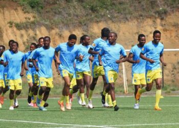 Sisonkhe FC squad prepare for today's match. (Pic, Sisonkhe FC)