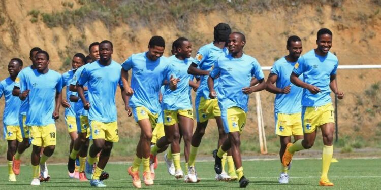 Sisonkhe FC squad prepare for today's match. (Pic, Sisonkhe FC)