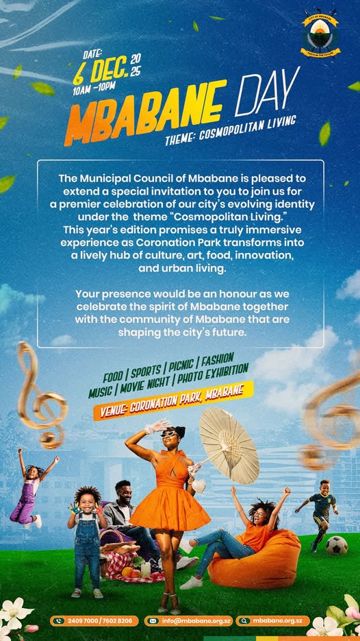 Celebrate Mbabane’s vibrant transformation at the Cosmopolitan Living event, featuring food, music, fashion, sports, and more, on December 20 at Coronation Park! Photo Credit: Photo by Municipal Council of Mbabane
