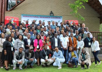 Sandile Sihlongonyane with fellow participants at the TEAM3C Project Workshop in Pretoria, South Africa, 17–21 November 2025. Photo by PELUM Eswatini