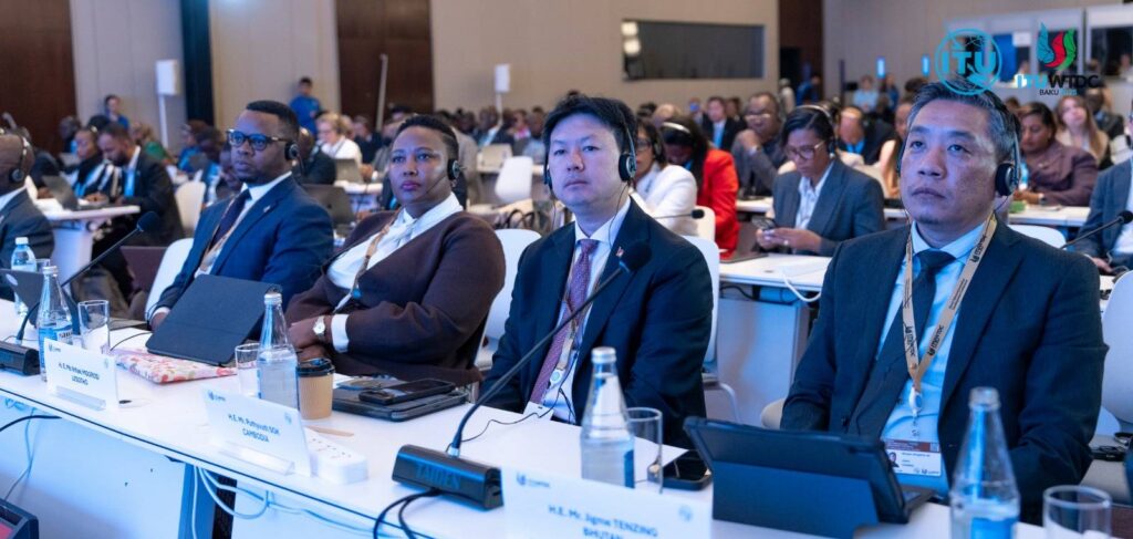 Lesotho’s delegation, led by Minister Nthati Moorosi and Principal Secretary Kanono Ramashamole, at the World Telecommunications Development Conference 2025 in Baku.