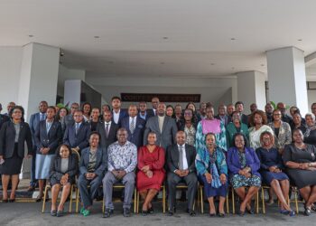 Senior Officials from SADC Member States pose for a group photo during the two-day meeting in Gaborone to review progress on the RISDP 2020 - 2030.