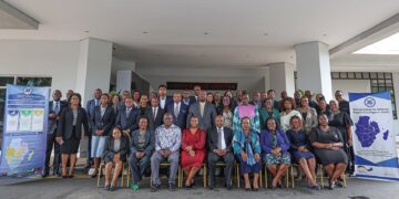 Senior Officials from SADC Member States pose for a group photo during the two-day meeting in Gaborone to review progress on the RISDP 2020 - 2030.