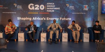 Panelists during the clean cooking discussion at the G20 Africa Energy Investment Forum in Johannesburg. Photo by Africa Energy Chamber.