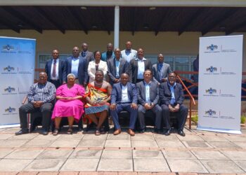 Members of the newly appointed Road Safety Council gather at the Royal Villas with Minister Chief Ndlaluhlaza Ndwandwe to mark the launch of the council’s operations.