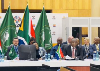 President Cyril Ramaphosa with African Heads of State and regional leaders at the working dinner in Johannesburg ahead of the 2025 G20 Summit.