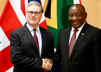 Prime Minister Sir Keir Starmer met South Africa's President Cyril Ramaphosa on the sidelines of the summit