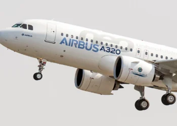 An Airbus A320neo takes off for its first test flight at Toulouse-Blagnac Airport, southwestern France, in 2014 [File: Frederic Lancelot/AP]