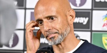 Miguel Cardoso, head coach of Mamelodi Sundowns did not take kindly to criticism. Photo: Gerhard Duraan/BackpagePix