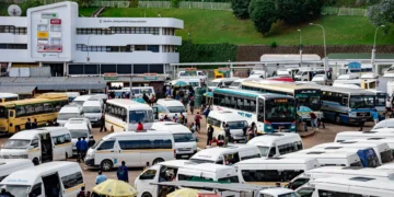 Buses lined up at Mbabane taxi rank Photo credit: World Through My Camera