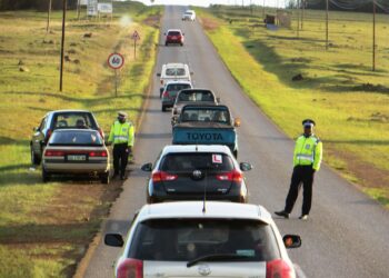 Royal Eswatini police at work