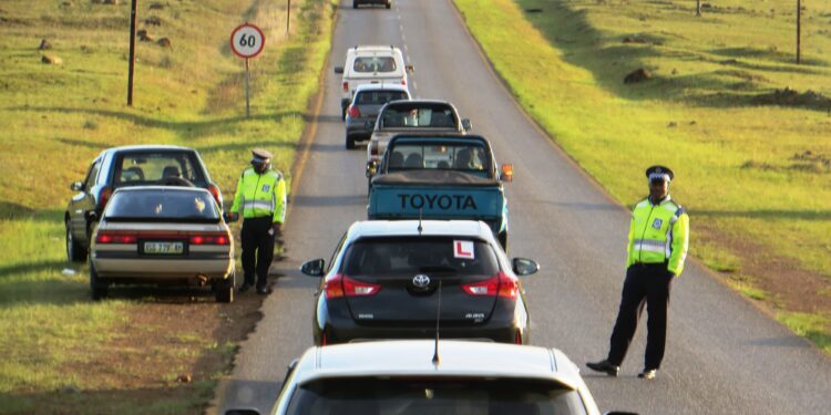 Royal Eswatini police at work