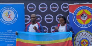 Cebile Gama and Mpendulo Maxonga, who will represent the country at the 2025 Oyama World Cup in Japan. Pic, Eswatini Sports and Recreation Council