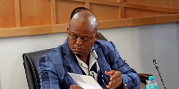 Brown Mogotsi appears at Madlanga commission. (Thapelo Morebudi)