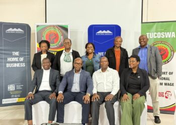 Delegates from Business Eswatini (BE) and the Trade Union Congress of Swaziland (TUCOSWA) during the Bi-Partite Forum 4.0