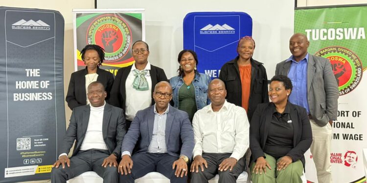 Delegates from Business Eswatini (BE) and the Trade Union Congress of Swaziland (TUCOSWA) during the Bi-Partite Forum 4.0