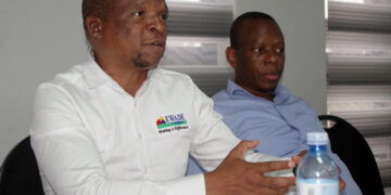 EWADE CEO Dr Samson Sithole during his presentation