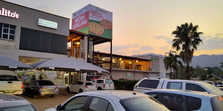 Galito's Corner Plaza. Photo, Sketch Design