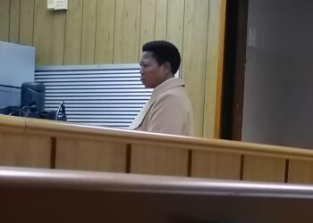 Thandie Masuku appeared at the Mbabane Magistrates Court. Photo, Sithembiso Sihlongonyane