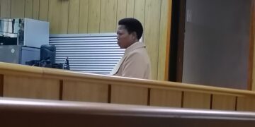 Thandie Masuku appeared at the Mbabane Magistrates Court. Photo, Sithembiso Sihlongonyane